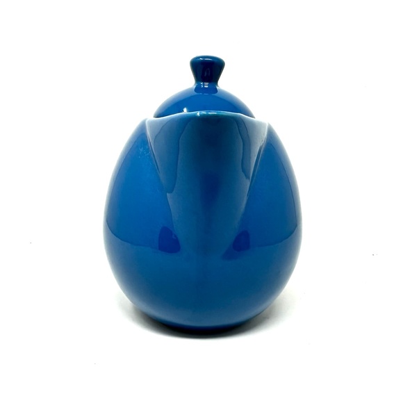 World Market Blue Ceramic Teapot with Lid Retro Vibe Super Cute! - Picture 5 of 10